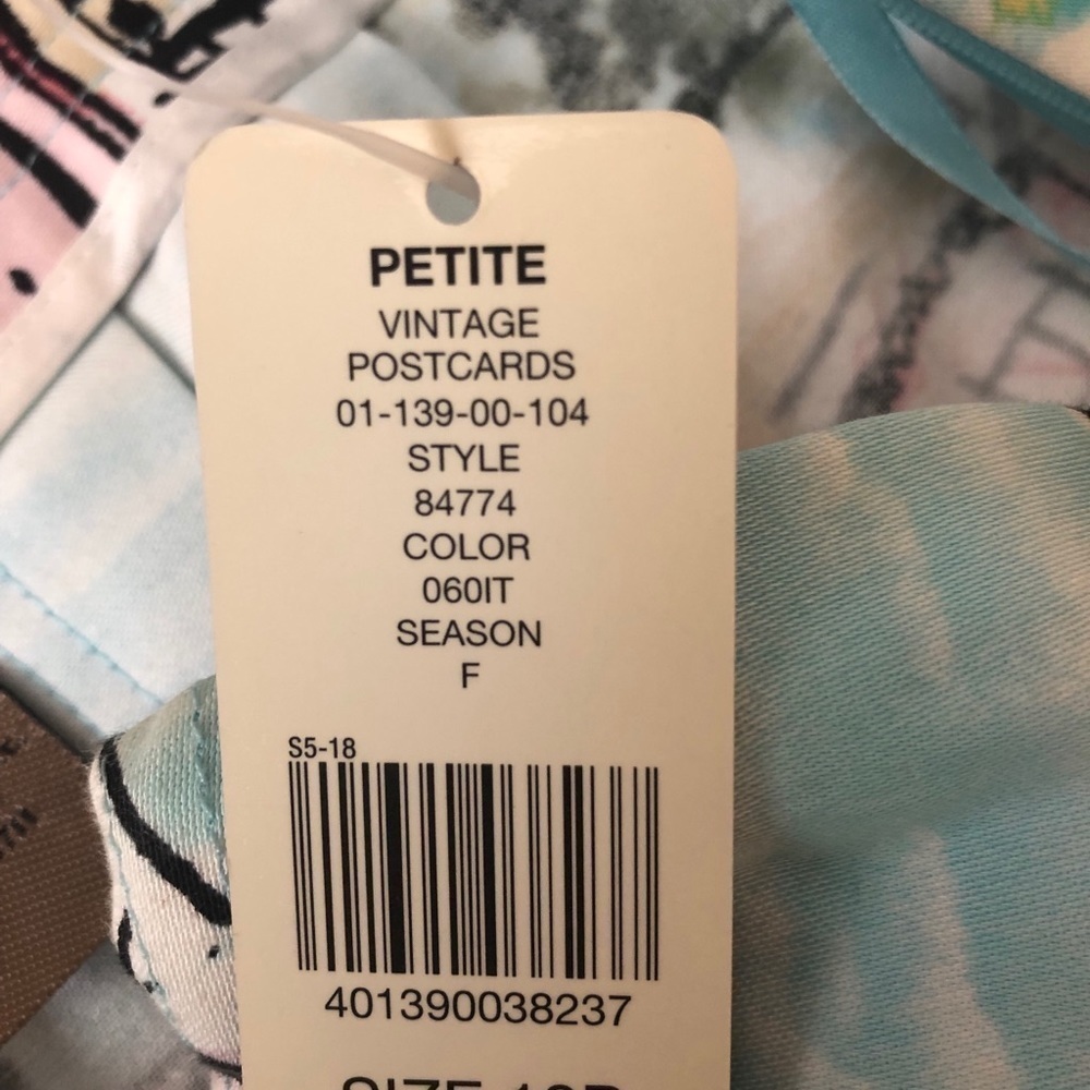Women’s petite printed pleated skirt size 10P - Picture 7 of 8